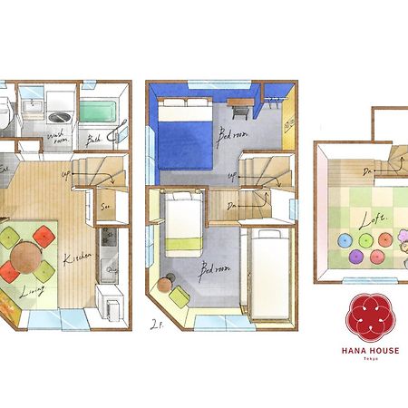 Hana House Tokyo - Private House, Full Kitchen, Kids Room Esterno foto